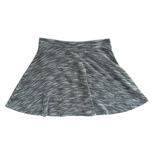 LA Hearts Monochrome A-Line Knit Skater Slip On Mini Skirt Size Medium